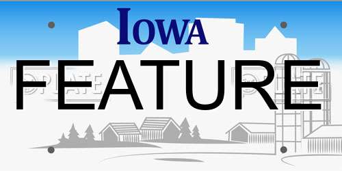 FEATURE Iowa License Plate