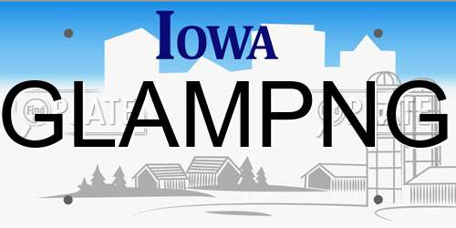 GLAMPNG Iowa License Plate