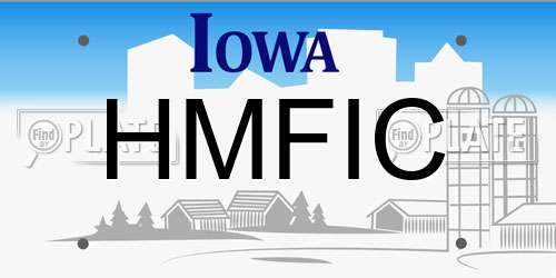 HMFIC Iowa License Plate