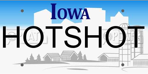 HOTSHOT Iowa License Plate