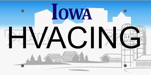 HVACING Iowa License Plate