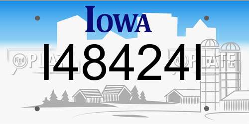 I48424I Iowa License Plate