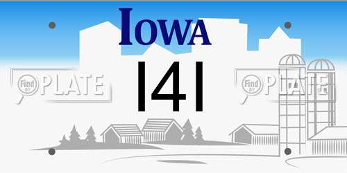 I4I Iowa License Plate