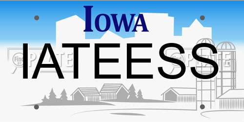 IATEESS Iowa License Plate