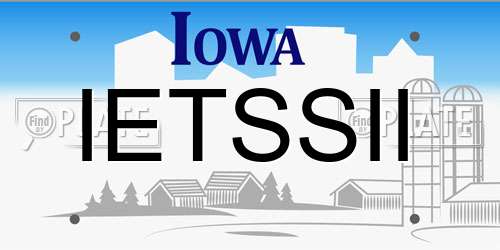 IETSSII Iowa License Plate