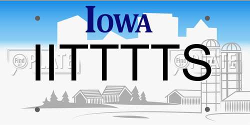 IITTTTS Iowa License Plate