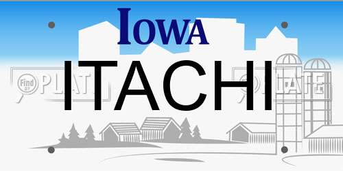 ITACHI Iowa License Plate