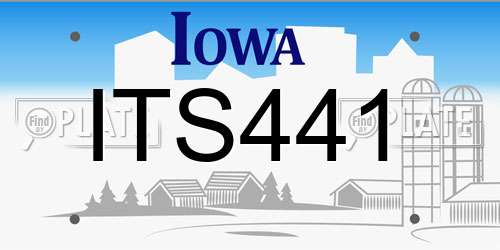 ITS441 Iowa License Plate