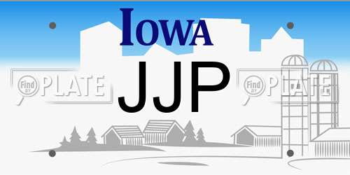 JJP Iowa License Plate