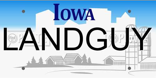 LANDGUY Iowa License Plate