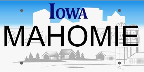 MAHOMIE Iowa License Plate