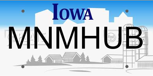 MNMHUB Iowa License Plate