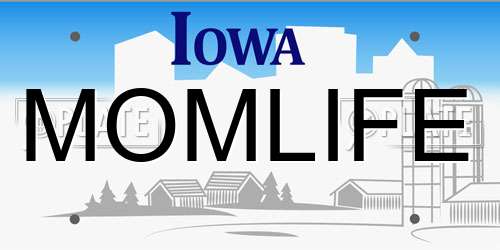 MOMLIFE Iowa License Plate