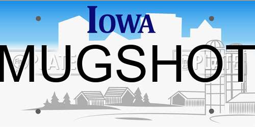 MUGSHOT Iowa License Plate