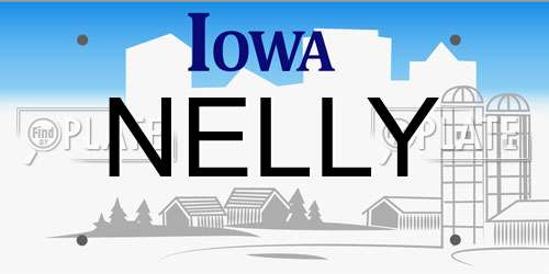 NELLY Iowa License Plate
