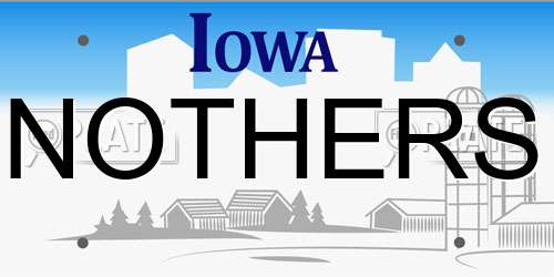 NOTHERS Iowa License Plate