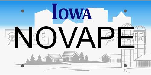 NOVAPE Iowa License Plate