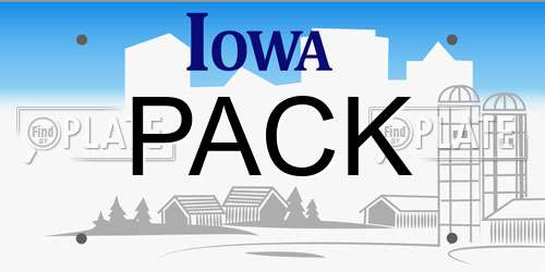 PACK Iowa License Plate
