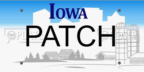 PATCH Iowa License Plate