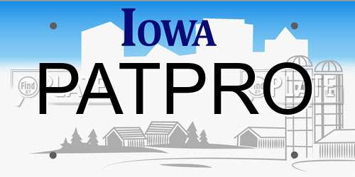 PATPRO Iowa License Plate