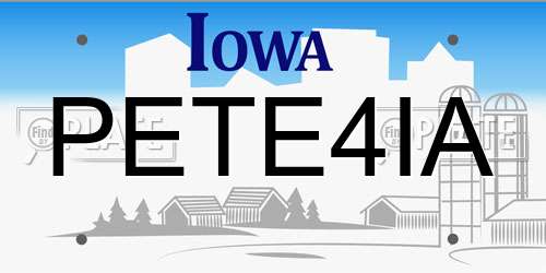 PETE4IA Iowa License Plate