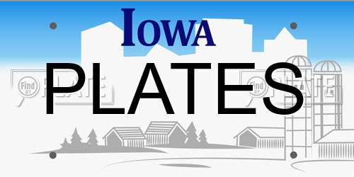 PLATES Iowa License Plate