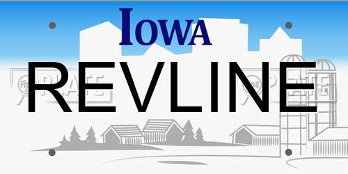 REVLINE Iowa License Plate