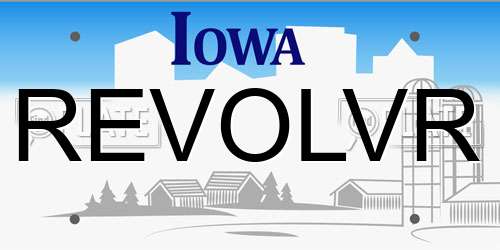 REVOLVR Iowa License Plate