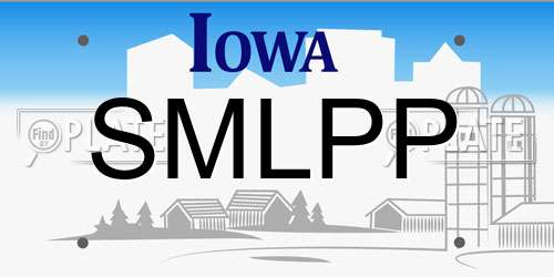 SMLPP Iowa License Plate