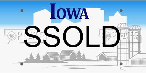SSOLD Iowa License Plate