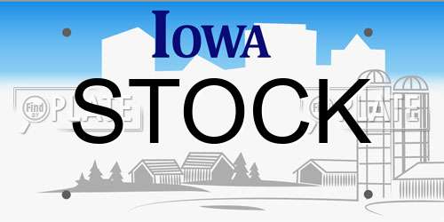STOCK Iowa License Plate