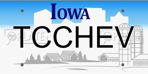 TCCHEV Iowa License Plate