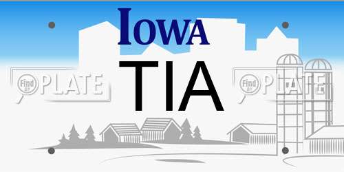 TIA Iowa License Plate
