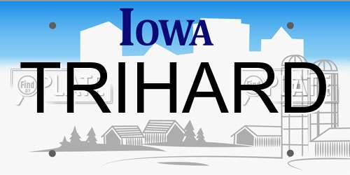 TRIHARD Iowa License Plate