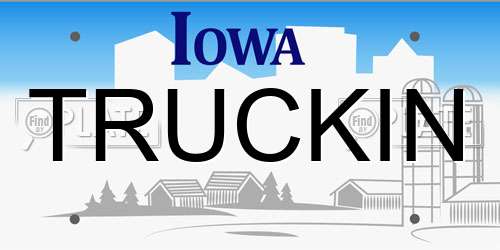 TRUCKIN Iowa License Plate