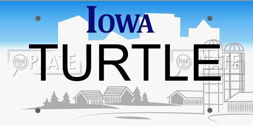TURTLE Iowa License Plate