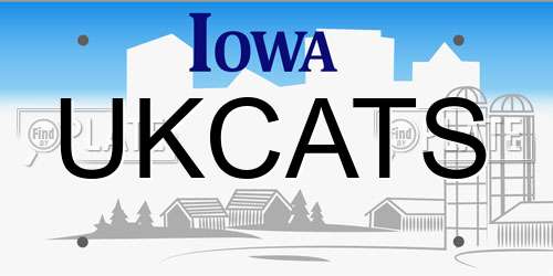 UKCATS Iowa License Plate