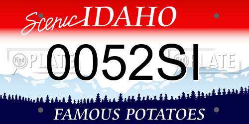 0052SI Idaho License Plate