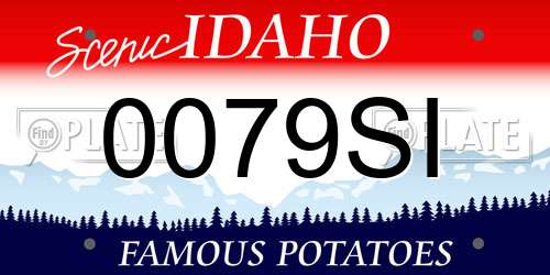 0079SI Idaho License Plate
