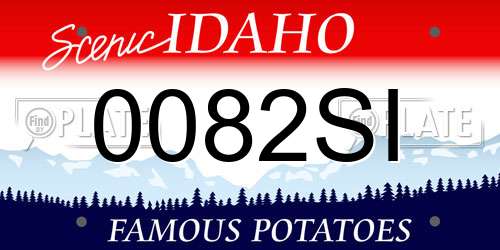 0082SI Idaho License Plate