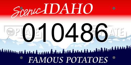 010486 Idaho License Plate