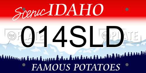 014SLD Idaho License Plate