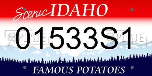 01533S1 Idaho License Plate