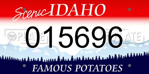 015696 Idaho License Plate