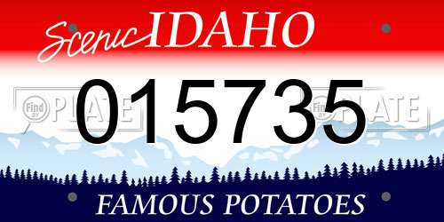 015735 Idaho License Plate