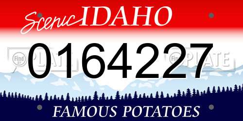 0164227 Idaho License Plate