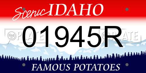01945R Idaho License Plate
