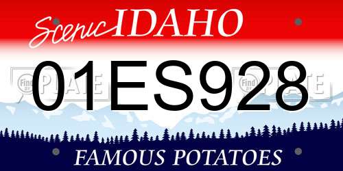 01ES928 Idaho License Plate