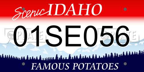 01SE056 Idaho License Plate