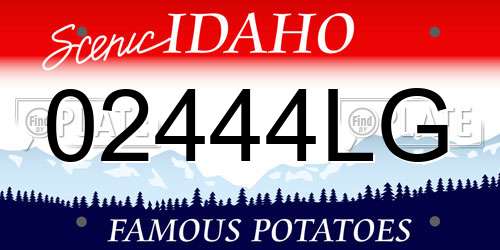 02444LG Idaho License Plate